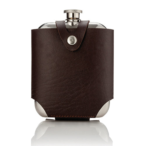 
            
                Load image into Gallery viewer, Stainless Steel Flask and Traveling Case by Viski®
            
        