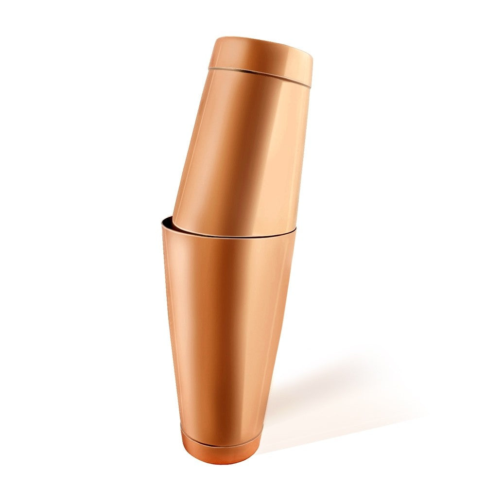 Weighted Cocktail Shaker - Copper Plated - 18 and 28oz Set